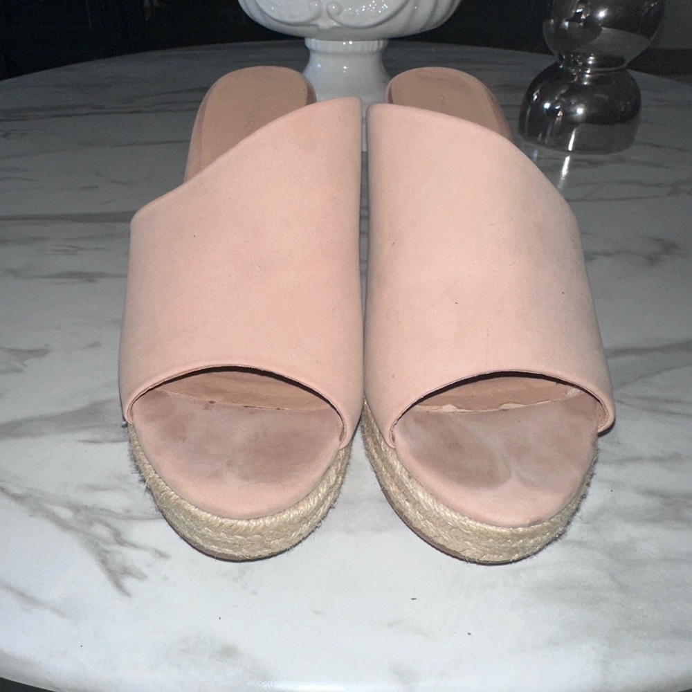 Cynthia Rowley Pink Platform Slip-Ons